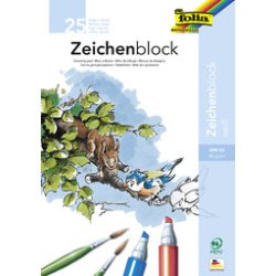 Bloc à dessin, 80 g/m2, A3, 25 feuilles