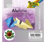 Feuille à plier en aluminium, 100 x 100 mm, assorti