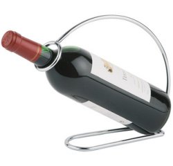 Porte-bouteille, pour 1 bouteille, acier inoxydable