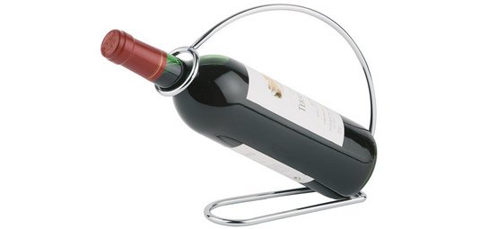 Porte-bouteille, pour 1 bouteille, acier inoxydable
