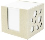 Bloc cube avec boîtier 'Recycling', 95 x 95 x 90 mm