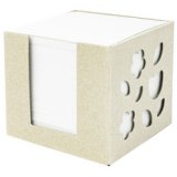 Bloc cube avec boîtier 'Recycling', 95 x 95 x 90 mm