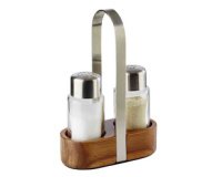 Peper & zoutstel WOOD, acaciahout/inox