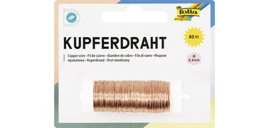 Fil d', 0,3 mm x 80 m, en cuivre, é