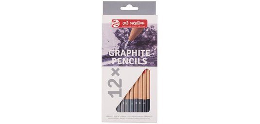 ROYAL Crayons graphite Art Creation, rond, étui de 12