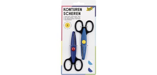 Ciseaux cranteurs, en set, longueur: env.145 mm