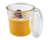 Bocal Weck avec couvercle, 370 ml, set de 3