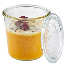 Inmaakpot Weck met deksel, 580 ml, set van 2