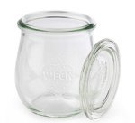 Bocal Weck avec couvercle, forme tulipe, 220 ml, set x12