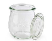 Bocal Weck avec couvercle, forme tulipe