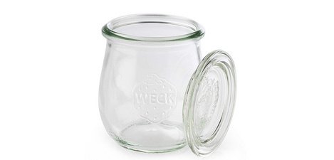 Weckpot met deksel tulpvormig
