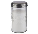 OLD FASHIONED measuring sugar dispenser, stainless steel/glass
