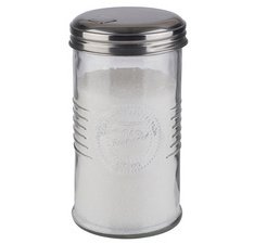 Suikerstrooier OLD FASHIONED, roestvrij staal/ glas