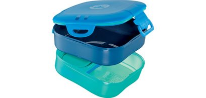 PICNIK Boîte à déjeuner KIDS CONCEPT 3en1, 1,4 l, bleu