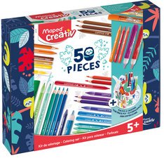 Creativ Kit de coloriage COLOURING KIT, 50 pièces