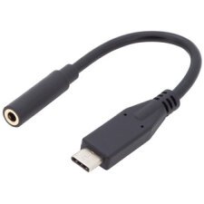 Câble adaptateur audio USB Type-C, 0,2 m, noir