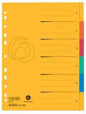 Intercalaires En Carton Uni A4 Extra Large | Lot De 6 | Séparateurs Pour Classeur, Archivage, Organisation