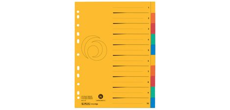 Cardboard Divider, Extra Large A4, 10 Pieces, Plain