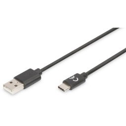 Câble de connexion USB 2.0, USB-C - USB-A, 1,8 m