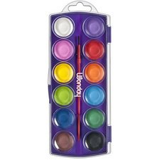 Boîte de pastilles de peinture, 12 couleurs