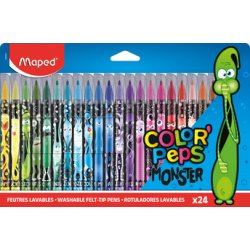 Crayon de couleur maped color pep's design monster pointe résistante etui certon de 12  unites