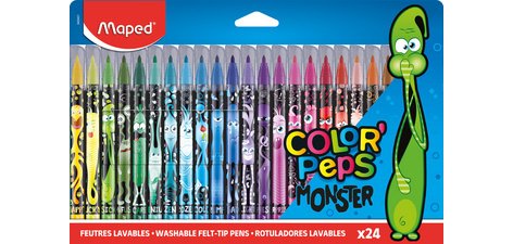 Feutre COLOR'PEPS MONSTER, étui carton de 24