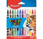Maped Color'Peps Animals Felt Tip Pens Set 12 Colors