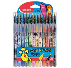 Kit de coloriage COLOR'PEPS MONSTER, étui de 24