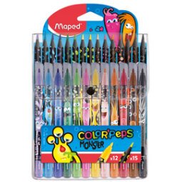 Kit de coloriage COLOR'PEPS MONSTER, étui de 24