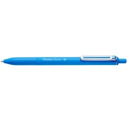 Stylo-bille pentel izee retractable ecriture moyenne  pointe 1mm encre faible       viscosite rechargeable bleu