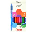 Stylo à bille rétractable iZee, étui de 8
