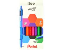 Stylo à bille rétractable iZee, étui de 8