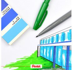 Arts Stylo feutre Sign Pen S520, étui de 4