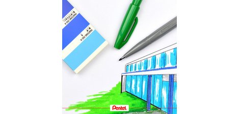 Arts Stylo feutre Sign Pen S520, étui de 4
