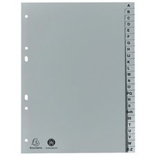 Intercalaire A5 en plastique A-Z,  24 onglets - 1 jeu