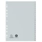 Indices recycled PP A4 20 tabs 1-20 grey - Grey