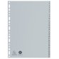 Tabbladen met bedrukte tabs in gerecycled PP - 31 tabs - 1 tot 31 - A4 maxi - Grijs
