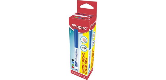 Feutre à tableau blanc Marker'Peps, pack promo de 12
