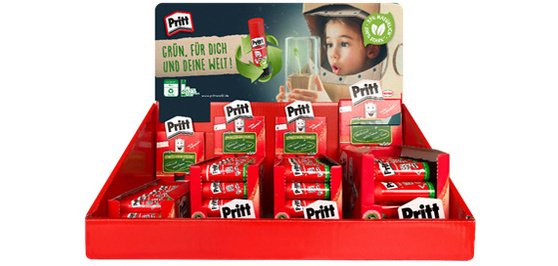 Bâton de colle, présentoir de 97 + pastilles SOMAT