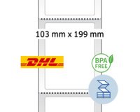 Etiquettes d'expédition thermiques, 103 x 199 mm