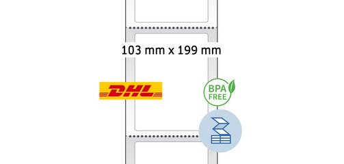 Etiquettes d'expédition thermiques, 103 x 199 mm