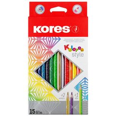 Crayon couleur 'Kolores Style', étui carton de 15