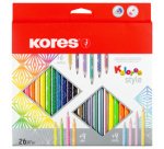 Crayon de couleur 'Kolores Style', étui carton de 26