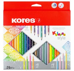 Crayon couleur triangulaire 'Kolores Style', étui 26