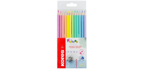 Crayon de couleur 'Kolores Pastel', étui carton de 12