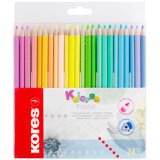 Crayon de couleur 'Kolores Pastel', étui carton de 24