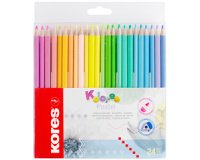 Crayon de couleur 'Kolores Pastel', étui carton de 24