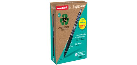 Stylo roller encre gel SIGNO 207E, VALUE PACK