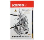 Crayon à papier 'Grafitos Art', étui métallique de 12