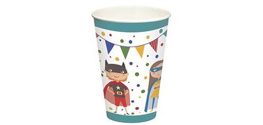 Gobelet en carton 'Super héros', 0,2 l